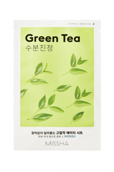 MISSHA Airy Fit Sheet Mask (Green Tea) Тканевая маска с экстрактом зеленого чая 19ml