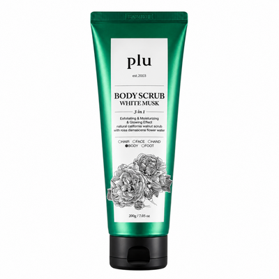 Plu Body Scrub White Musk, Körperpeeling 200 g