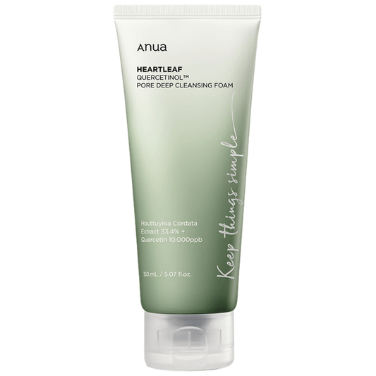 Anua Heartleaf Quercetinol Pore Deep Cleansing Foam Пенка для глубокого очищения пор 150ml - DYBEAUTY