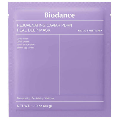 Biodance Rejuvenating Caviar PDRN Real Deep Mask Ночная гидрогелевая маска с ПДРН и икрой 34 ml - DYBEAUTY