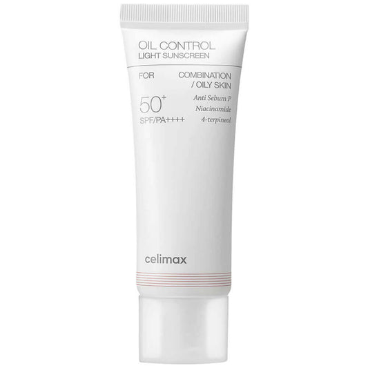 Celimax Oil Control Light Sunscreen SPF50+ PA++++ Лёгкий солнцезащитный крем для жирной кожи 40 ml - DYBEAUTY