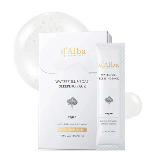 DALBA Waterfull Vegan Sleeping Pack Ночная маска 12 x 4 ml - DYBEAUTY