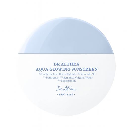 Dr.Althea Aqua Glowing Sunscreen SPF50+ PA++++Увлажняющий солнцезащитный крем 45 ml - DYBEAUTY