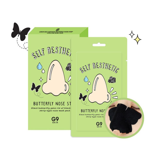G9 Skin Self Aesthetic Butterfly Nose Strip Патчи от черных точек - DYBEAUTY