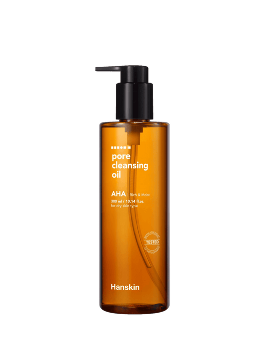Hanskin Pore Cleansing Oil AHA Гидрофильное масло c AHA кислотой300 ml - DYBEAUTY