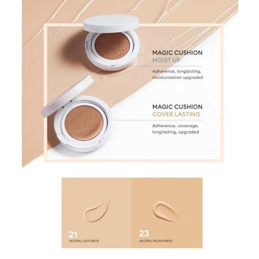 Magic Cushion Moist Up Увлажняющий тональный кушон Missha тон 21 - DYBEAUTY