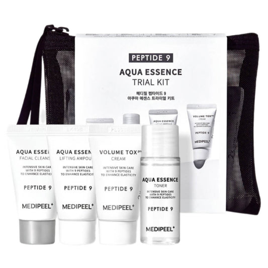 MEDIPEEL Peptide 9 Aqua Essence Trial Kit Антиоксидантный набор миниатюр с эффектом лифтинга - DYBEAUTY