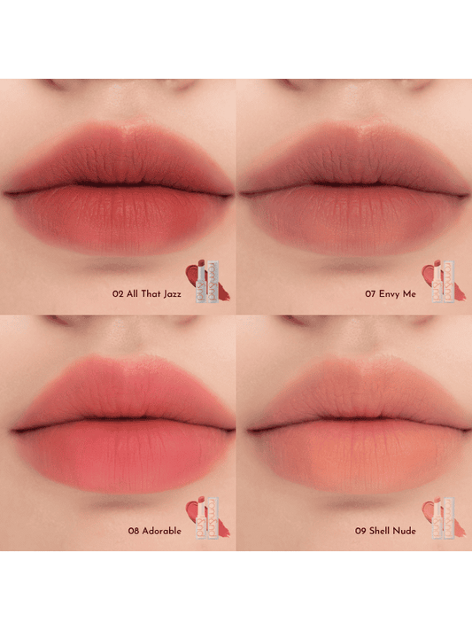 ROMAND Zero Matte Lipstick 09 Shell Nude Лёгкая матовая помада для губ 3 ml - DYBEAUTY