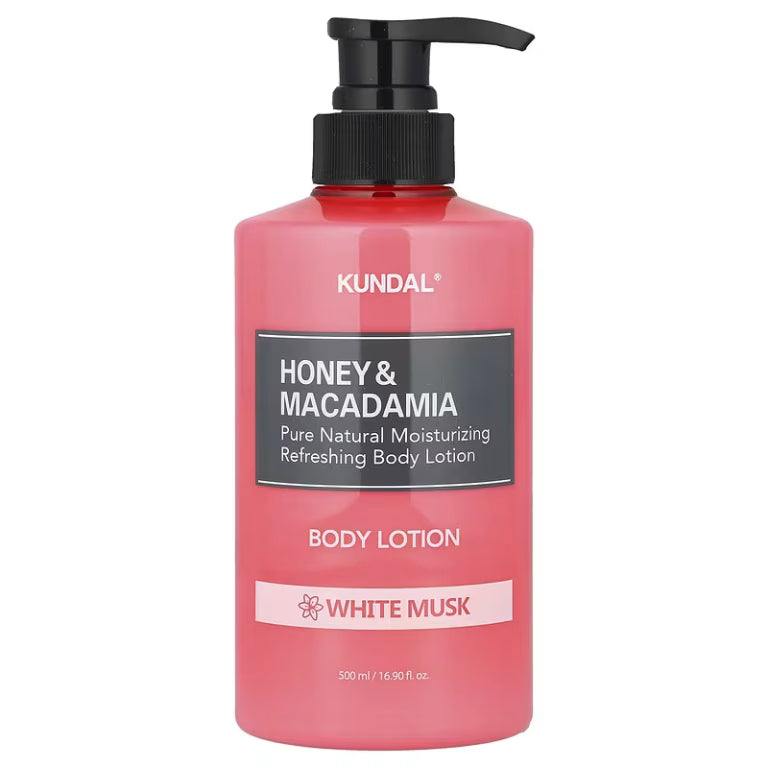 KUNDAL Honey & Macadamia Pure Body Lotion, White Musk Лосьон для тела 500 ml