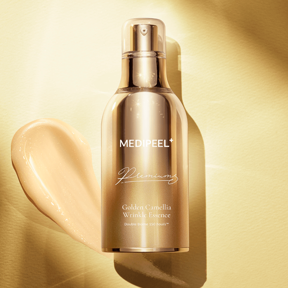 MEDIPEEL Premium Golden Camellia Wrinkle Essence Премиальная лифтинг-эссенция с экстрактом камелии и золотом 50 ml
