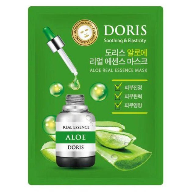 DORIS ALOE REAL ESSENCE MASK Ампульна маска с экстрактом алое 25 ml