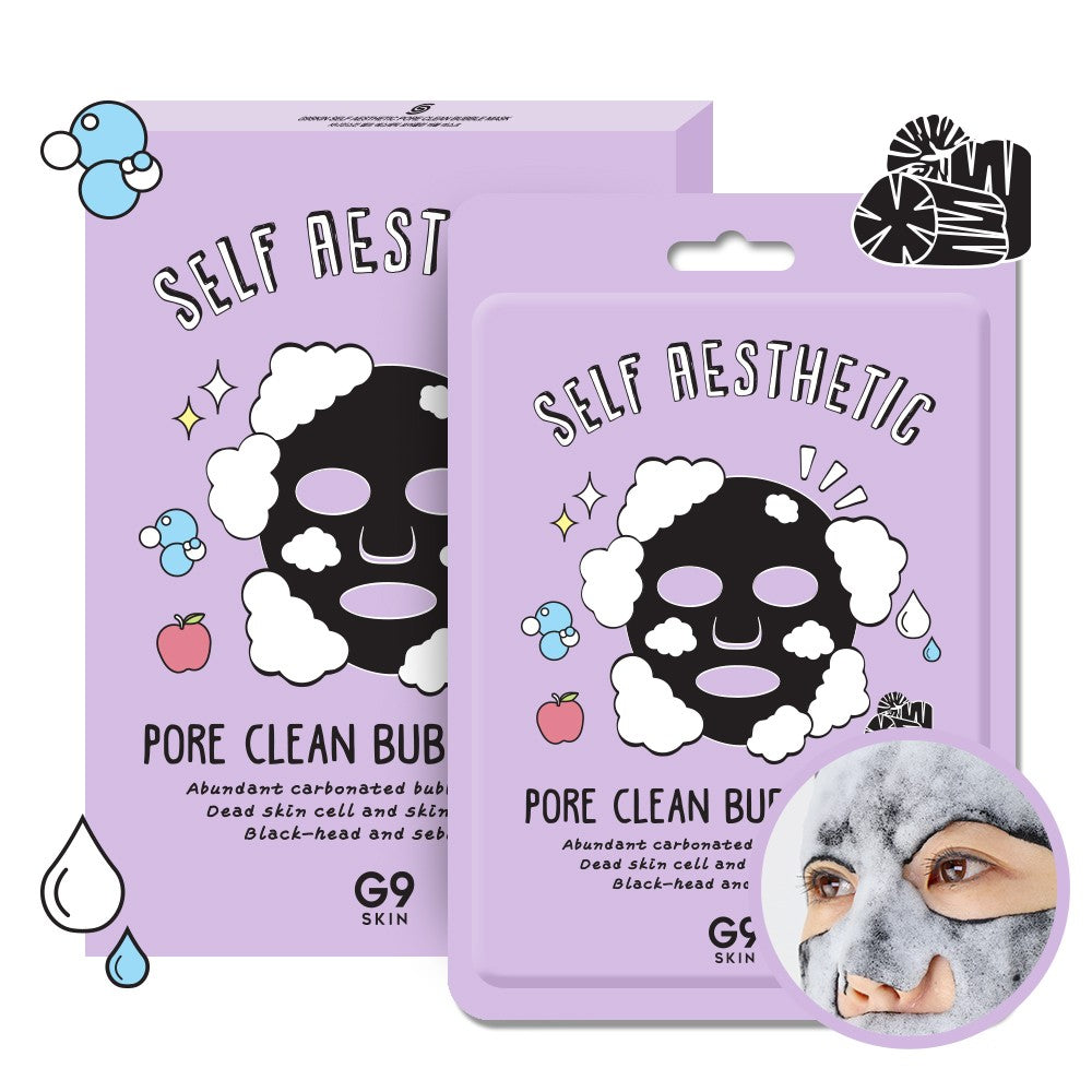 G9 Skin Self Aesthetic Pore Clean Bubble Mask Пузырьковая маска для глубокого очищения пор