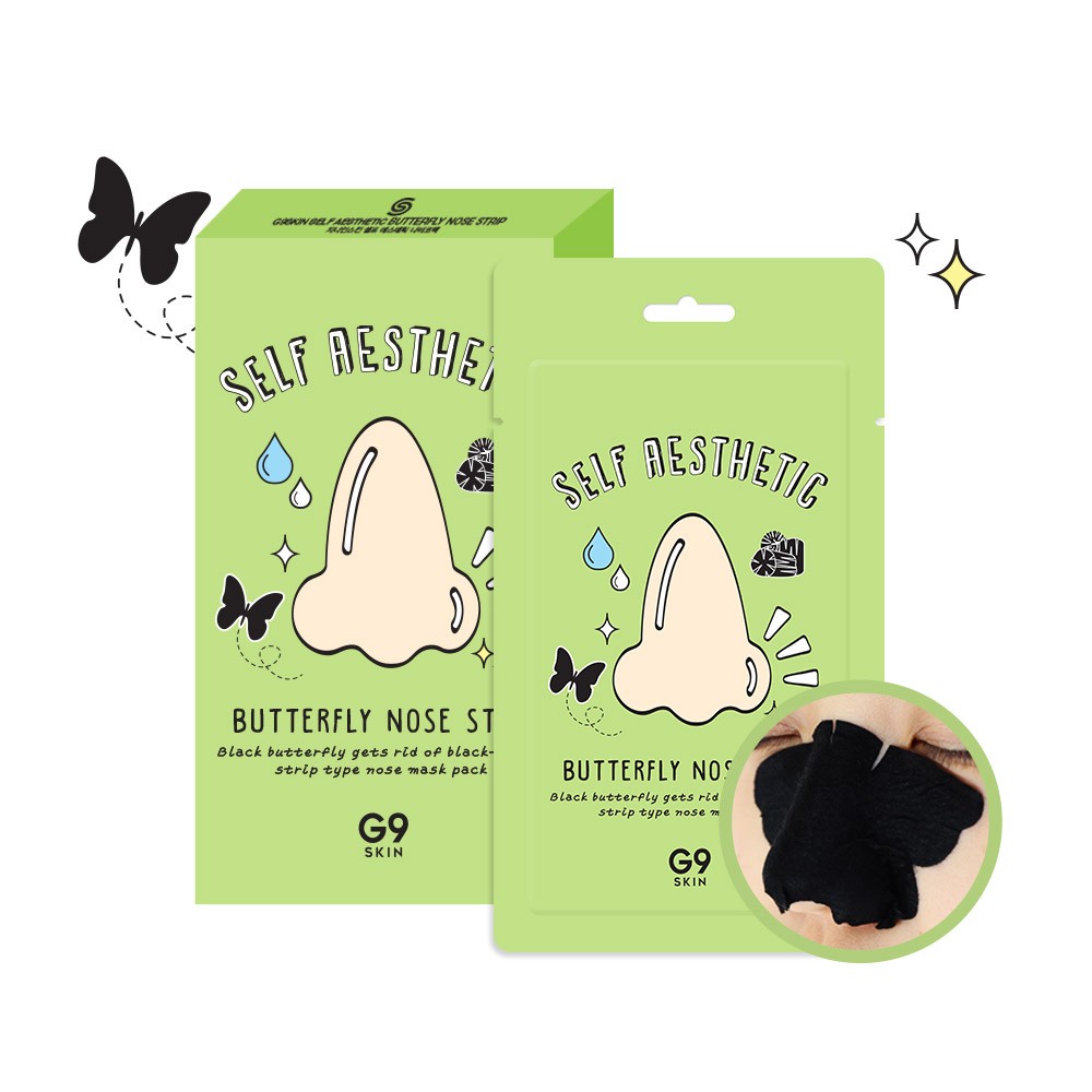 G9 Skin Self Aesthetic Butterfly Nose Strip Патчи  от черных точек