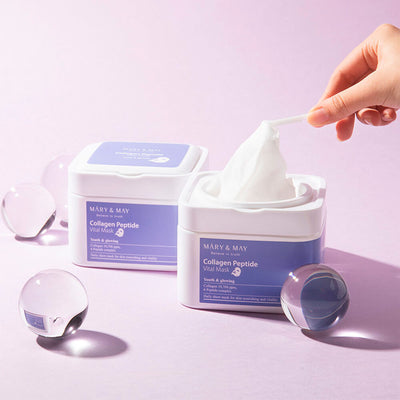 Mary&May Collagen Peptide Vital Mask Набор увлажняющих масок c пептидами 30 шт