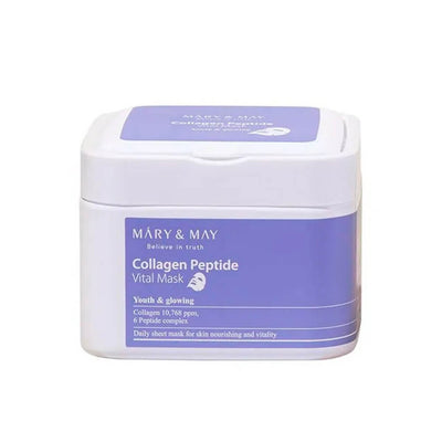 Mary&May Collagen Peptide Vital Mask Набор увлажняющих масок c пептидами 30 шт