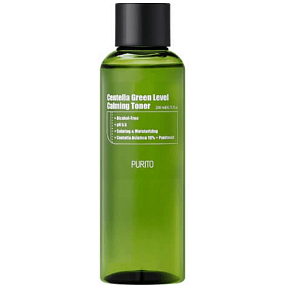 Purito Centella Green Level Calming Toner Бесспиртовой успокаивающий тонер с центеллой азиатской 200ml
