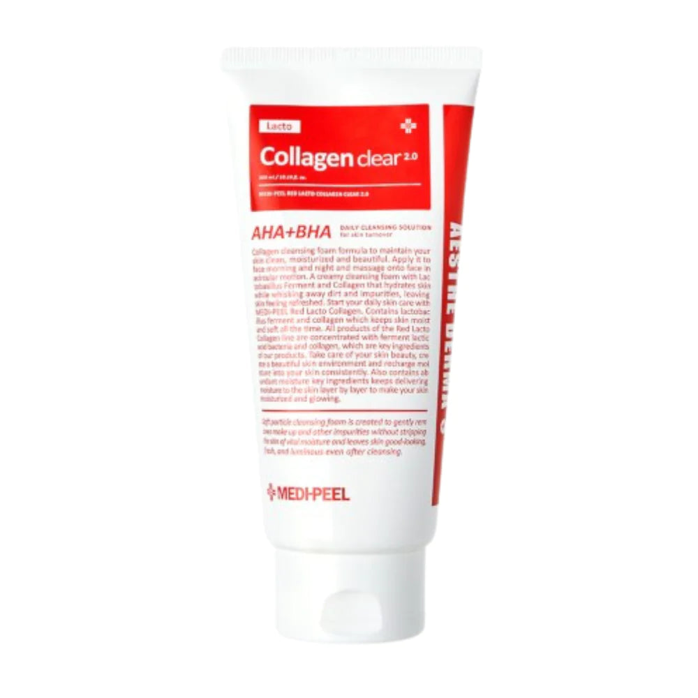 Medi Peel Red Lacto Collagen Clear 2.0, 300 ml Пенка для умывания с коллагеном и пробиотиками
