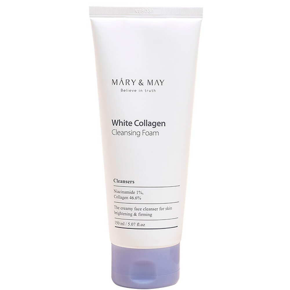 Mary&May White Collagen Cleansing Foam Пенка для умывания с коллагеном 150 ml