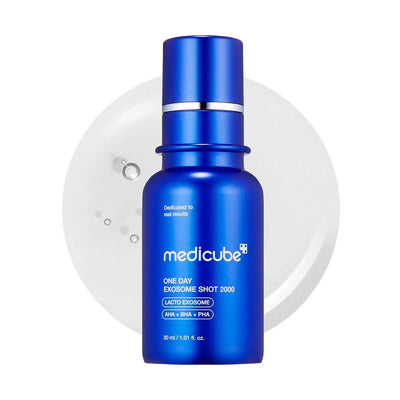 Medicube - One Day Exosome Shot Pore Ampoule 2000 - Восстанавливающая сыворотка с микроиглами - 30ml
