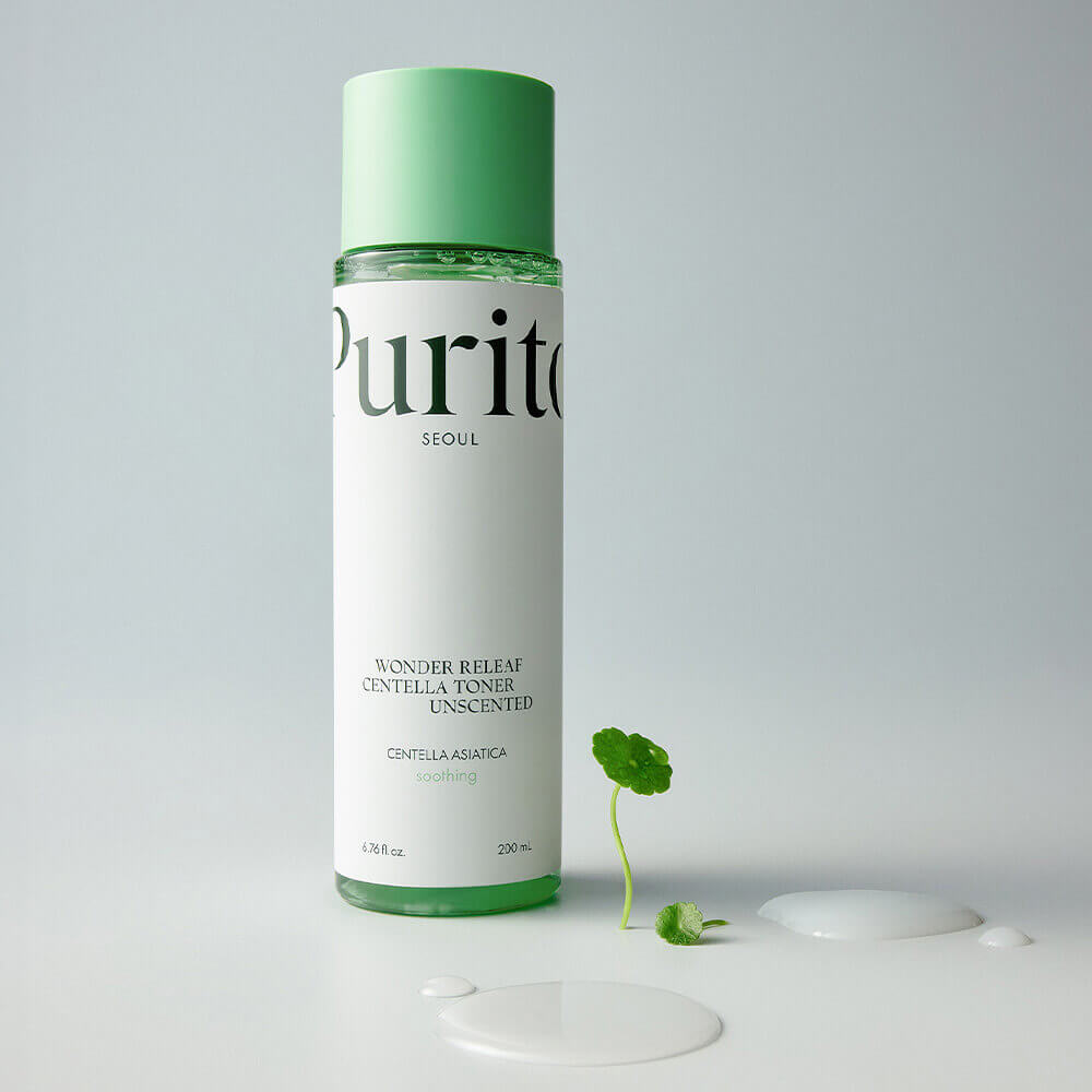Purito Seoul Wonder Releaf Centella Toner, unparfümierter, ölfreier Toner mit Centella (200 ml)