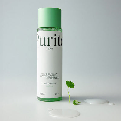 Purito Seoul Wonder Releaf Centella Toner, unparfümierter, ölfreier Toner mit Centella (200 ml)
