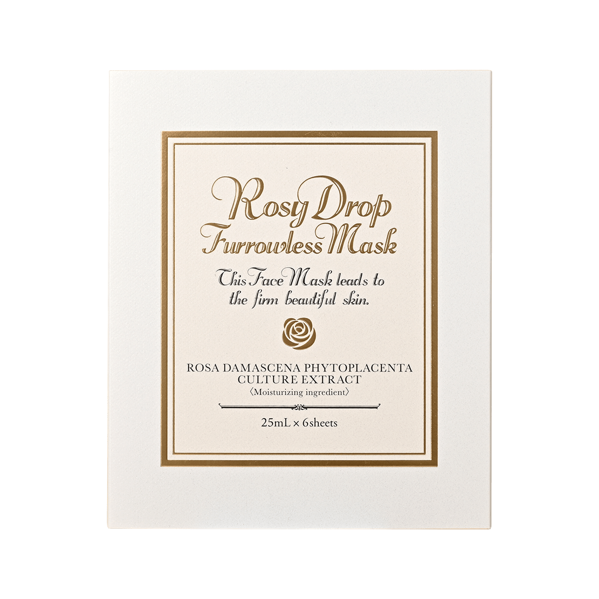 ROSY DROP FURROWLESS MASK Интенсивная антивозрастная биоцеллюлозная маска 25 ml -1 ps