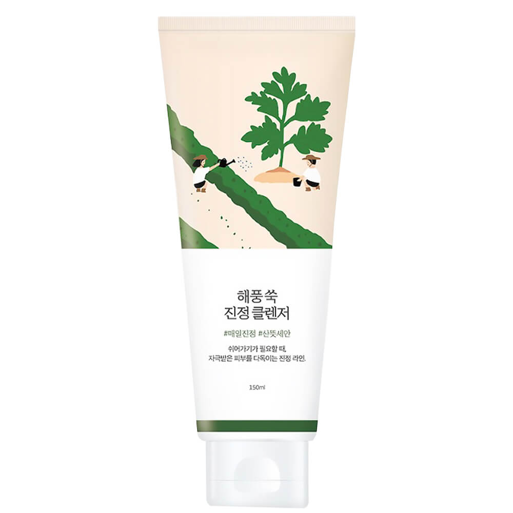 Round Lab Mugwort Calming Cleanser Успокаивающая пенка для умывания с полынью 150 ml