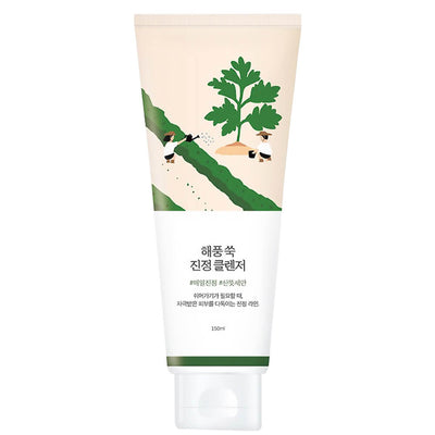 Round Lab Mugwort Calming Cleanser Успокаивающая пенка для умывания с полынью 150 ml