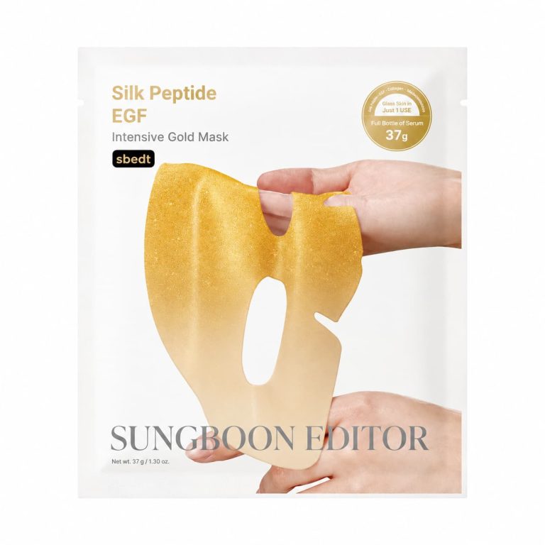 Sungboon Editor Silk Peptide EGF Intensive Gold Mask Anti-Aging-Gelmaske mit Peptiden 37 g