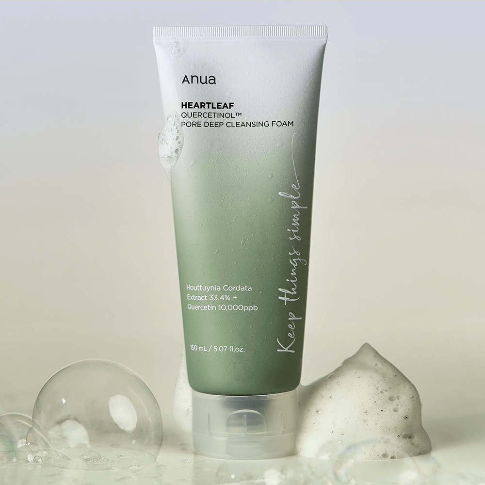 Anua Heartleaf Quercetinol Pore Deep Cleansing Foam Пенка для глубокого очищения пор 150ml - DYBEAUTY