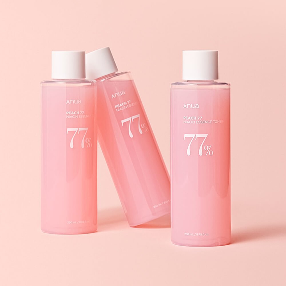 Anua Peach 77 Niacin Essence Toner Тонер - эссенция с персиком для гладкой и сияющей кожи 250ml - DYBEAUTY