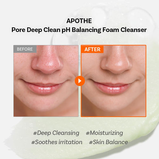 APOTHE Pore Deep Clean pH Balancing Foam Cleanser 120 ml – Inhaltsstoffe