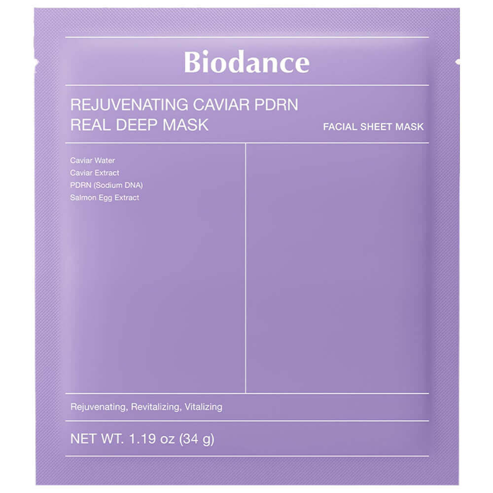 Biodance Rejuvenating Caviar PDRN Real Deep Mask Ночная гидрогелевая маска с ПДРН и икрой 34 ml - DYBEAUTY