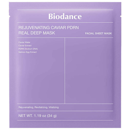 Biodance Rejuvenating Caviar PDRN Real Deep Mask Ночная гидрогелевая маска с ПДРН и икрой 34 ml - DYBEAUTY
