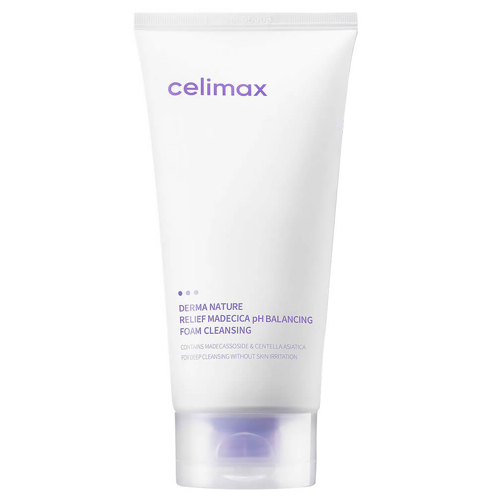 Celimax Derma Nature Relief Madecica pH Balancing Foam Cleansing Слабокислотная очищающая пенка 150ml - DYBEAUTY
