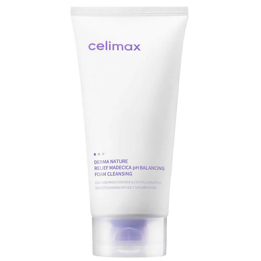 Celimax Derma Nature Relief Madecica pH Balancing Foam Cleansing Слабокислотная очищающая пенка 150ml - DYBEAUTY