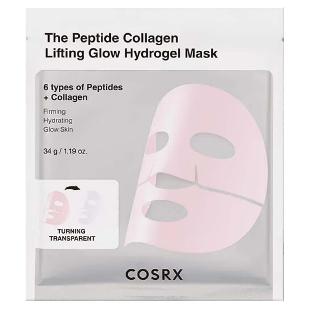 COSRX The Peptide Collagen Lifting Glow Hydrogel Mask (34 ml) – Produktbild
