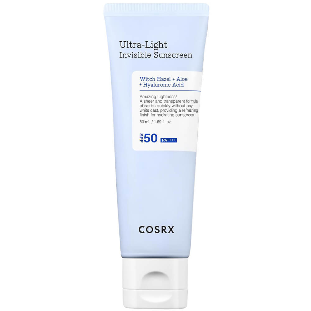 COSRX Ultra - Light Invisible Sunscreen SPF50 PA++++Ультралёгкий солнцезащитный крем с гамамелисом 50 ml - DYBEAUTY