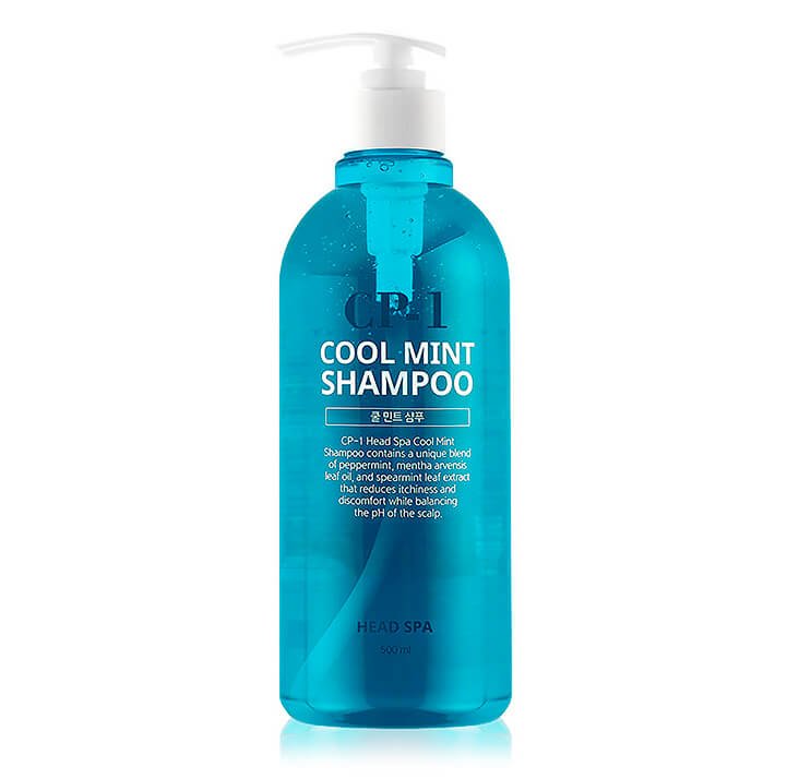 CP - 1 Head Spa Cool Mint Shampoo Охлаждающий шампунь с мятой 500 ml - DYBEAUTY