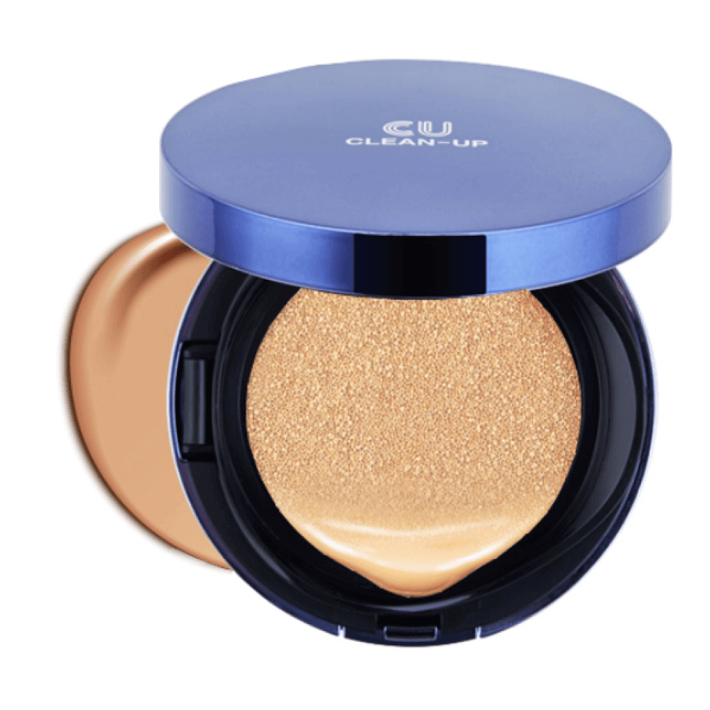 CUSKIN Clean-Up Skinfit Cushion Pact SPF50 PA++++ #21, 15 g – Produktbild