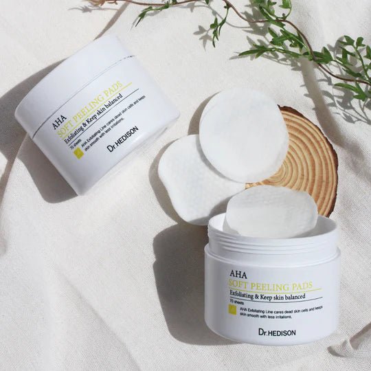 Dr. Hedison AHA Soft Peeling Pads Пилинг пэды с AHA кислотой 70 шт - DYBEAUTY