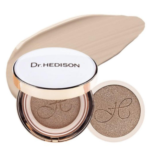 Dr. Hedison Miracle Cushion SPF50+ PA+++ Natural Beige 15g+15g Увлажняющий кушон с пептидами 23 тон - DYBEAUTY