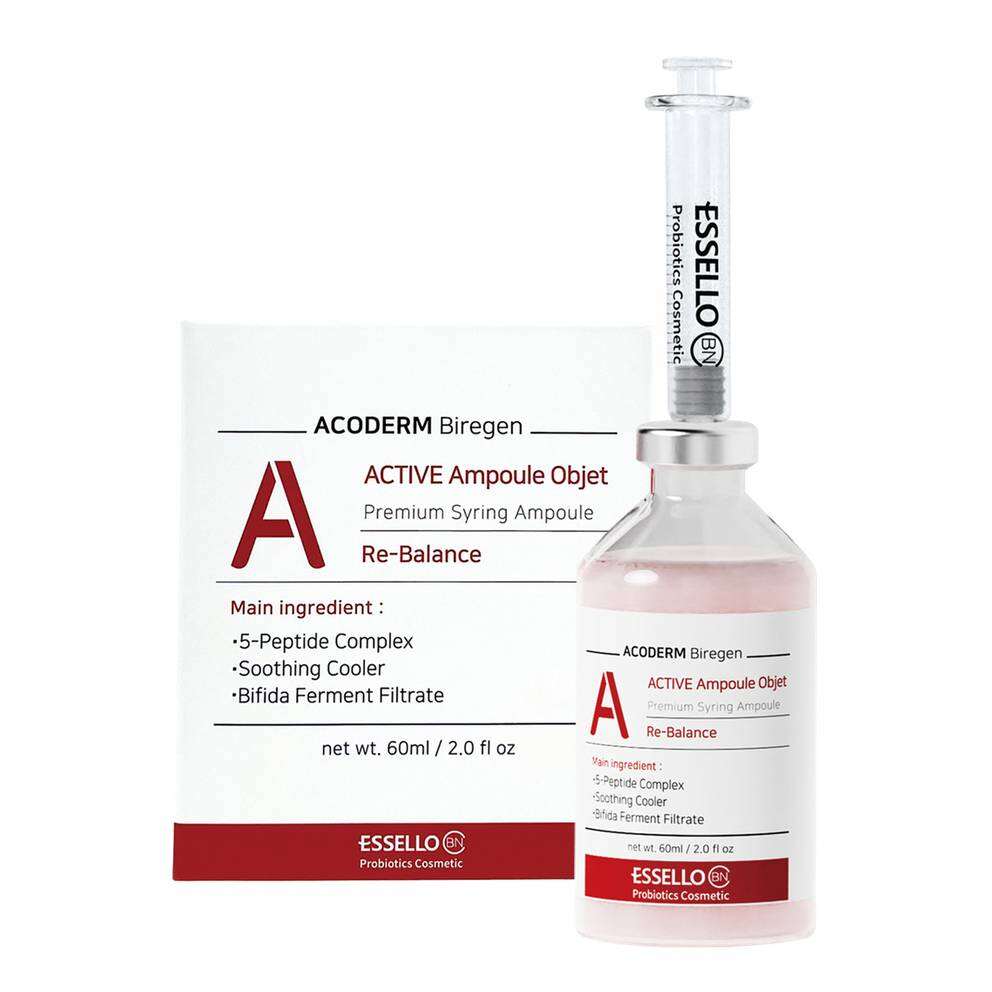 ESSELLO ACODERM Biregen Active Ampoule Objet Ампула для эластичности кожи 60 ml - DYBEAUTY