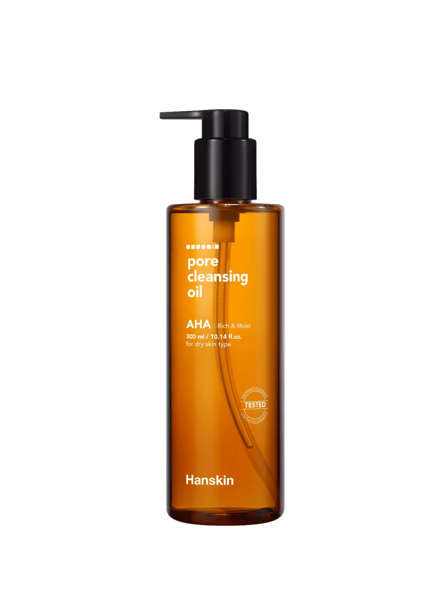 Hanskin Pore Cleansing Oil AHA Гидрофильное масло c AHA кислотой300 ml - DYBEAUTY