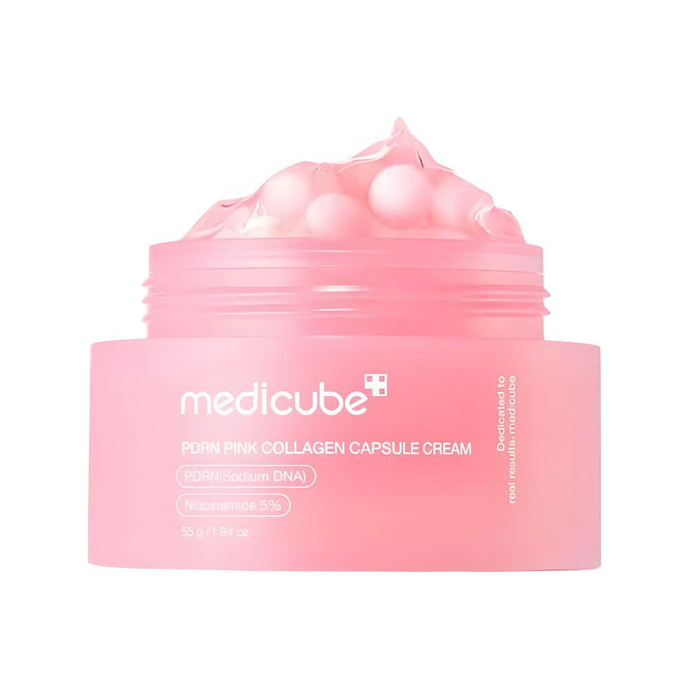 Medicube PDRN Pink Collagen Capsule Cream Капсульный крем с ПДРН и пептидами 55 ml