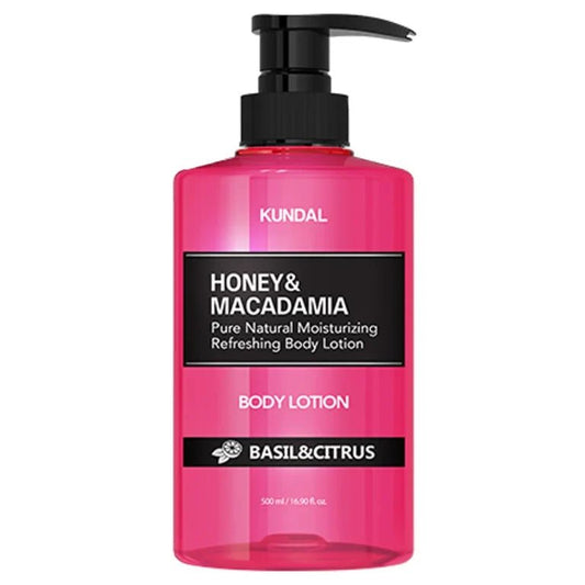 KUNDAL – Honey & Macadamia Pure Body Lotion, Citrus & Basil Лосьон для тела 500 ml - DYBEAUTY