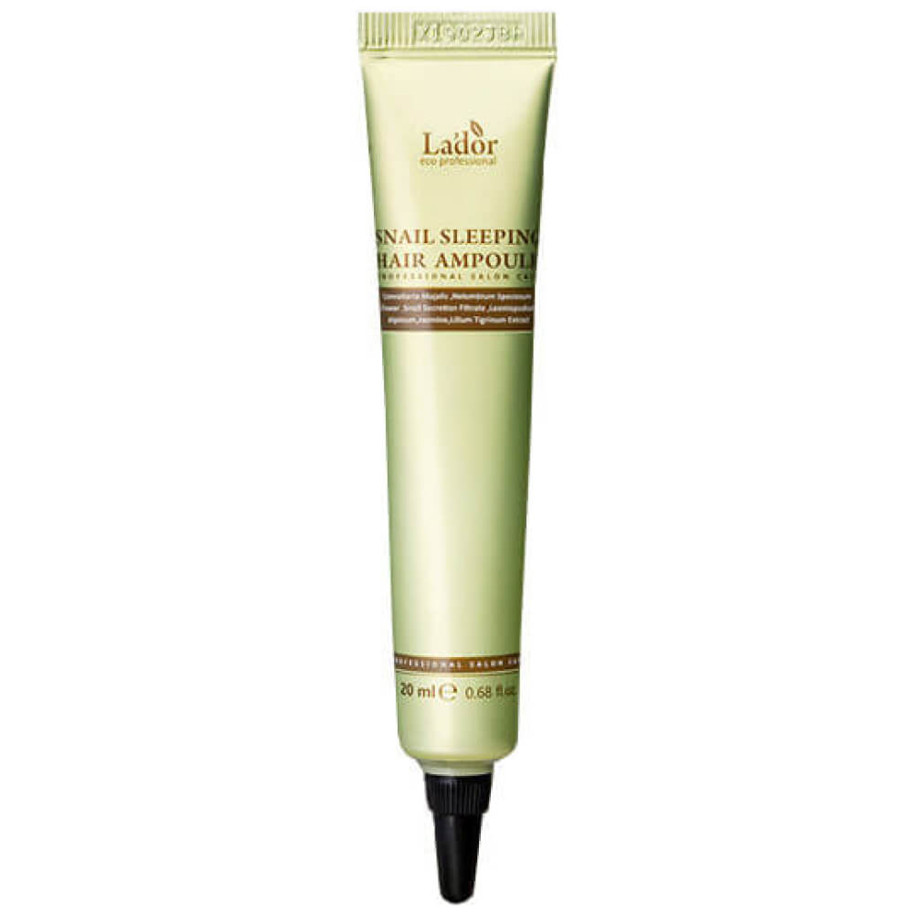 Lador Snail Sleeping Clinic Ampoule Ночная восстанавливающая сыворотка для волос 20 ml - DYBEAUTY