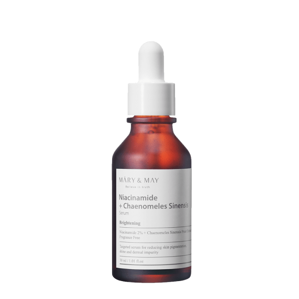 MARY & MAY Niacinamide + Chaenomeles Sinensis Serum Сыворотка для осветления кожи 30ml - DYBEAUTY