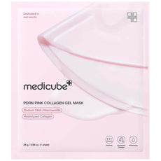 Medicube PDRN Pink Collagen Gel Mask Гидрогелевая маска с ПДРН 28 ml - DYBEAUTY