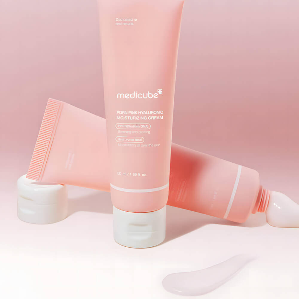 Medicube PDRN Pink Hyaluronic Moisturizing Cream Увлажняющий крем с ПДРН 50 ml - DYBEAUTY